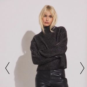 High Neck Rib Knitted Detail Sweater from NA-KD